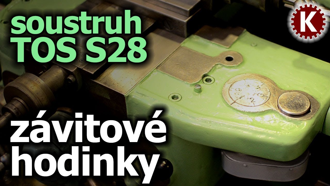 Soustruh TOS S28 Žebrák - závitové hodinky - oprava a jejich použití