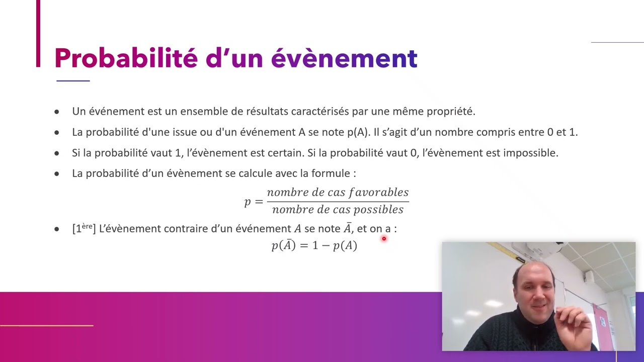 Cours Les probabilités Seconde bac pro