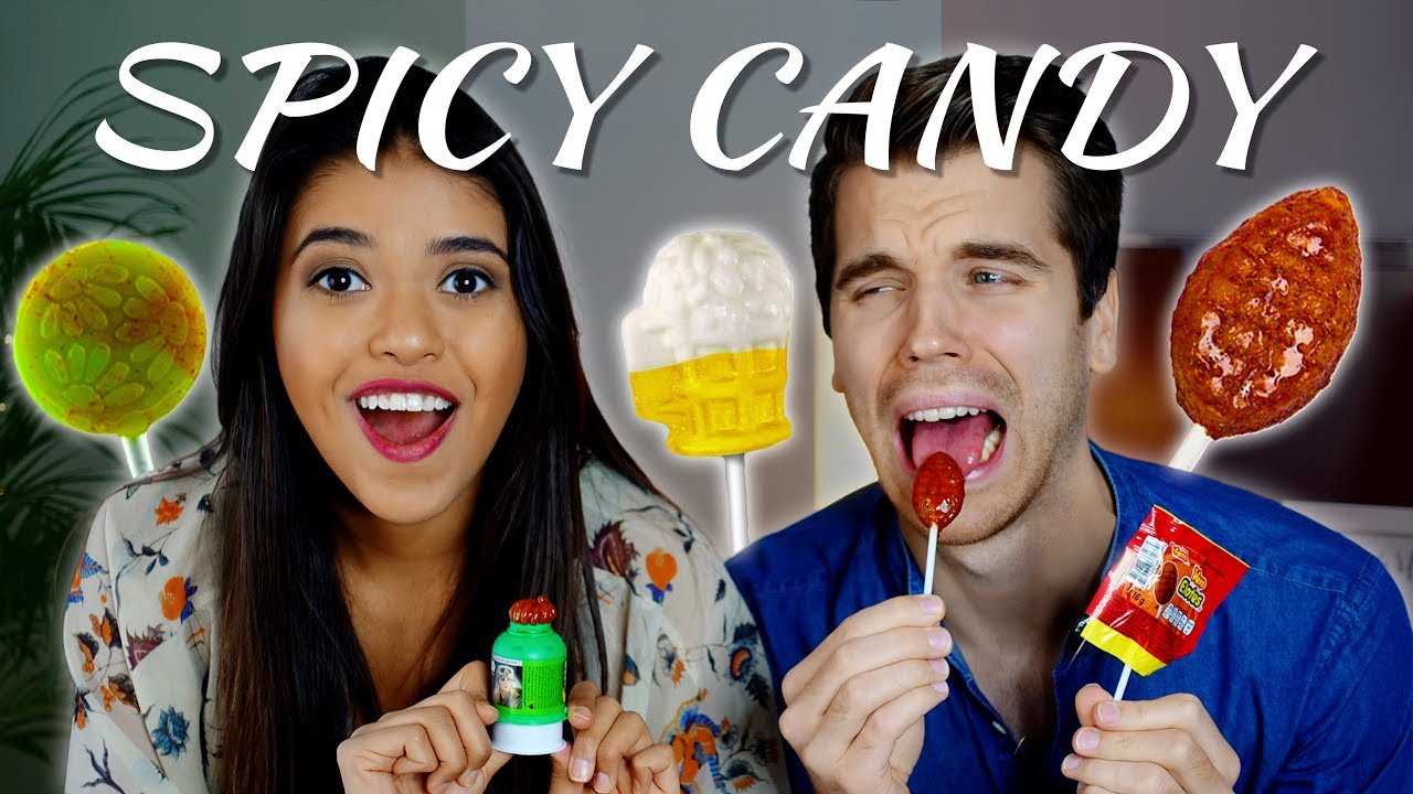 GERMAN BOYFRIEND TRIES MEXICAN CANDY! - So spicy!!!