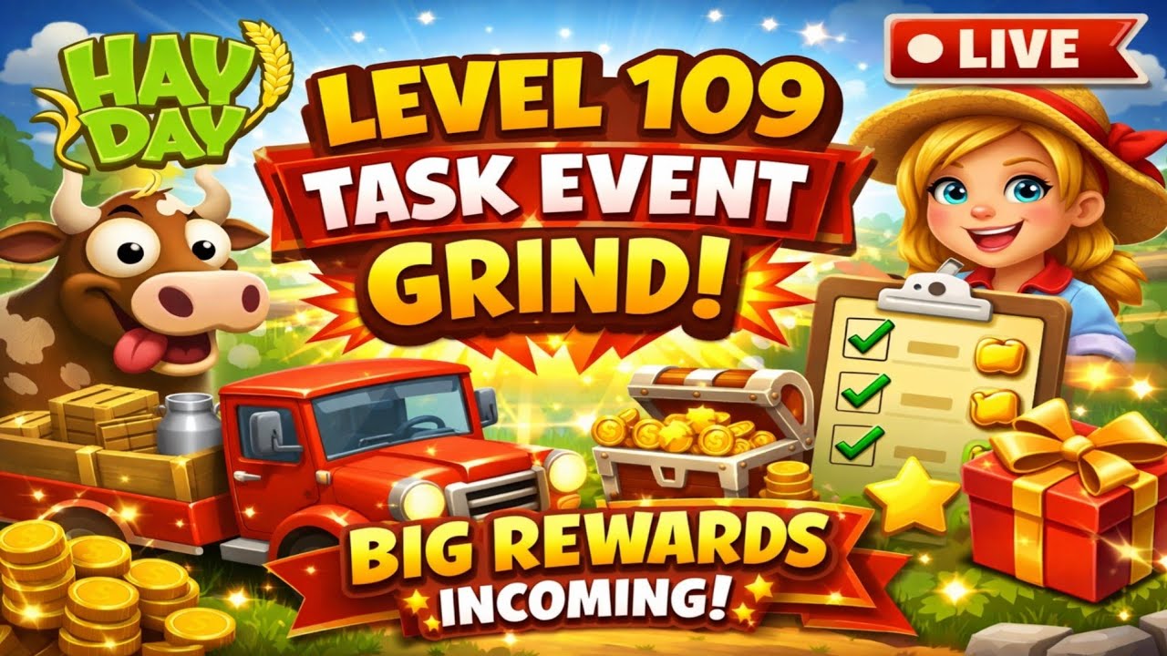 Hay Day LIVE | Level 109 Task Event Grind 💥 Big Rewards Incoming |