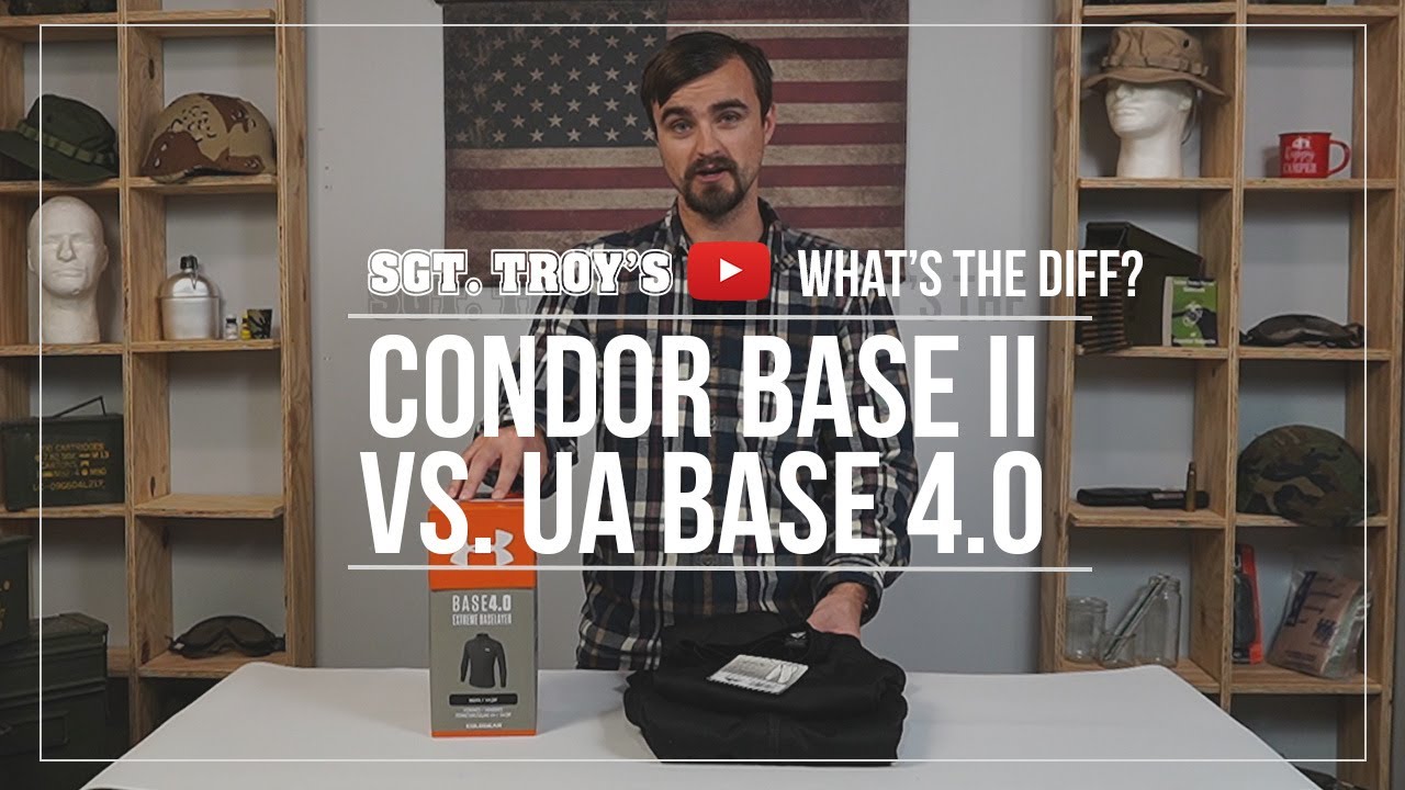 Condor Base II Waffles vs. Under Armour Base 4.0 Extreme Baselayer | Sgt. Troy's What's the Diff?