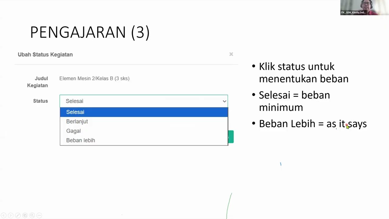 REKAMAN ZOOM SOSIALISASI PELAPORAN BEBAN KERJA DOSEN ITK