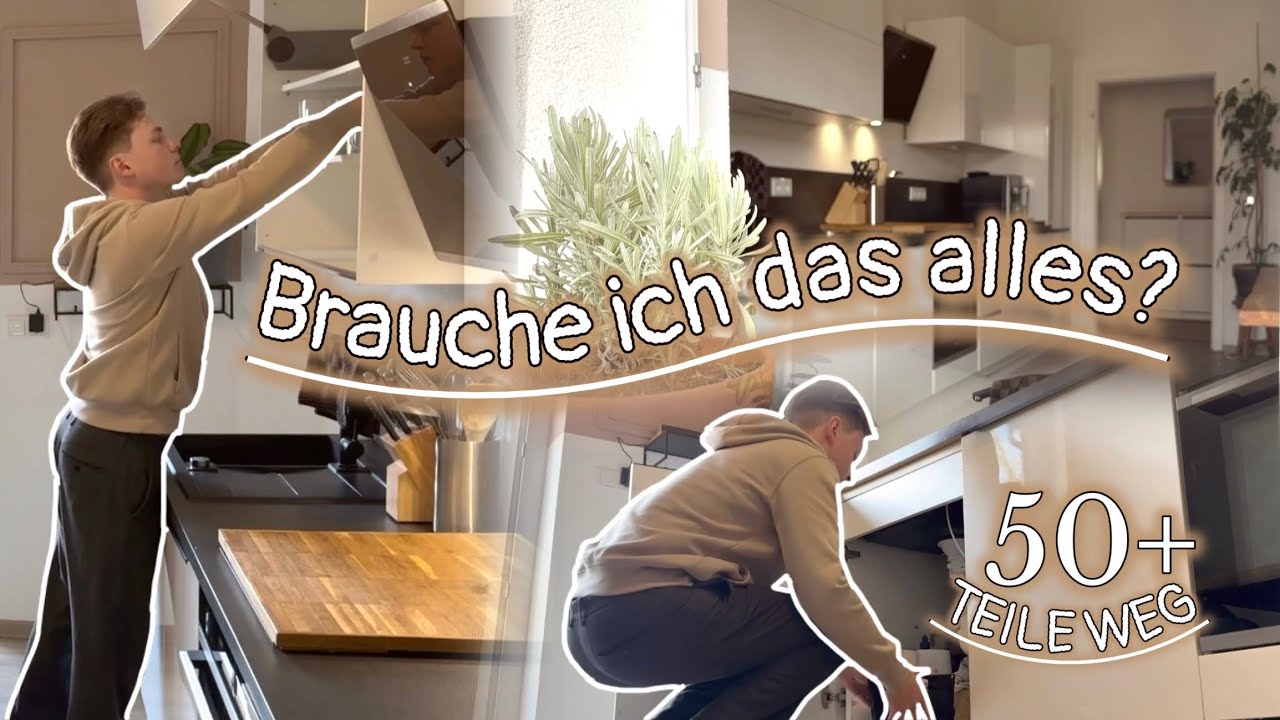 Brauche ich das alles? Küche AUSMISTEN 🌿 50+ Teile weg & mehr Ordnung
