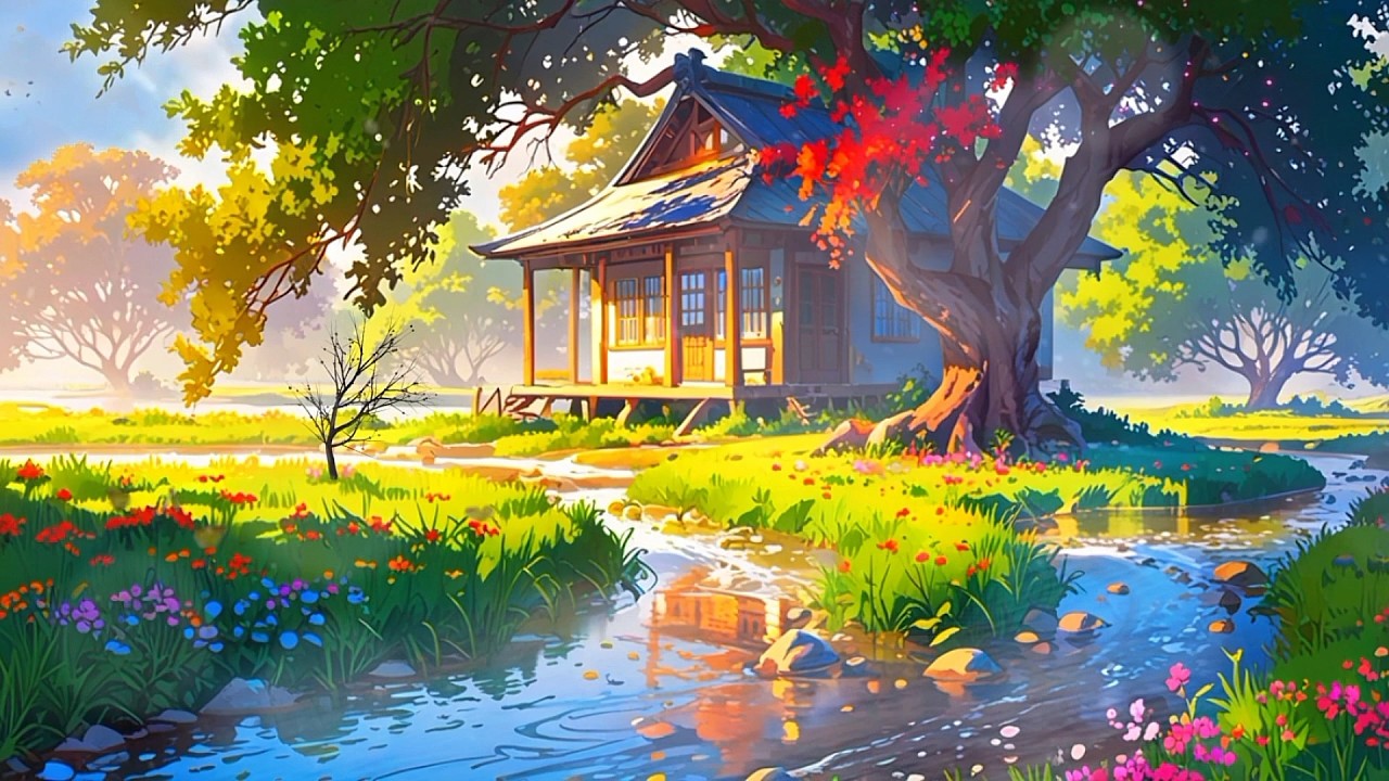Peaceful Relaxing Piano with Water Sounds - Sleep Music, Stress Relief Music, Stop Overthingking