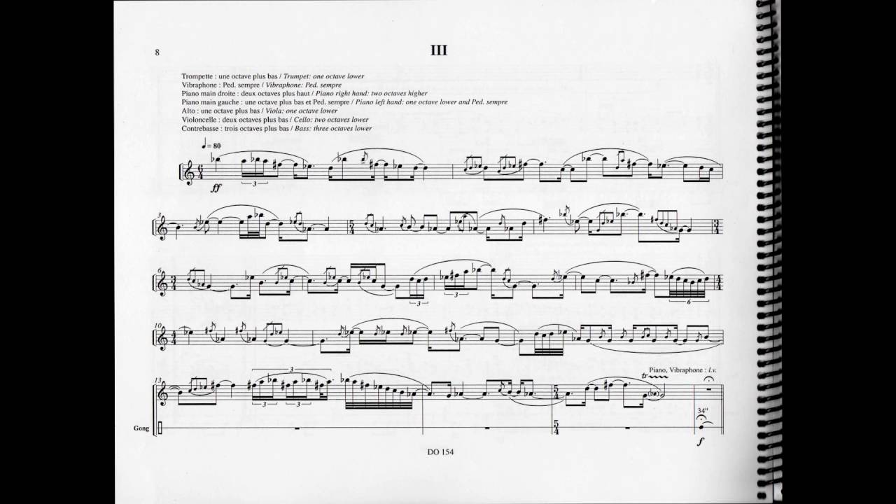 Claude Vivier - Et je reverrai cette ville étrange (w/ score) (for ensemble)