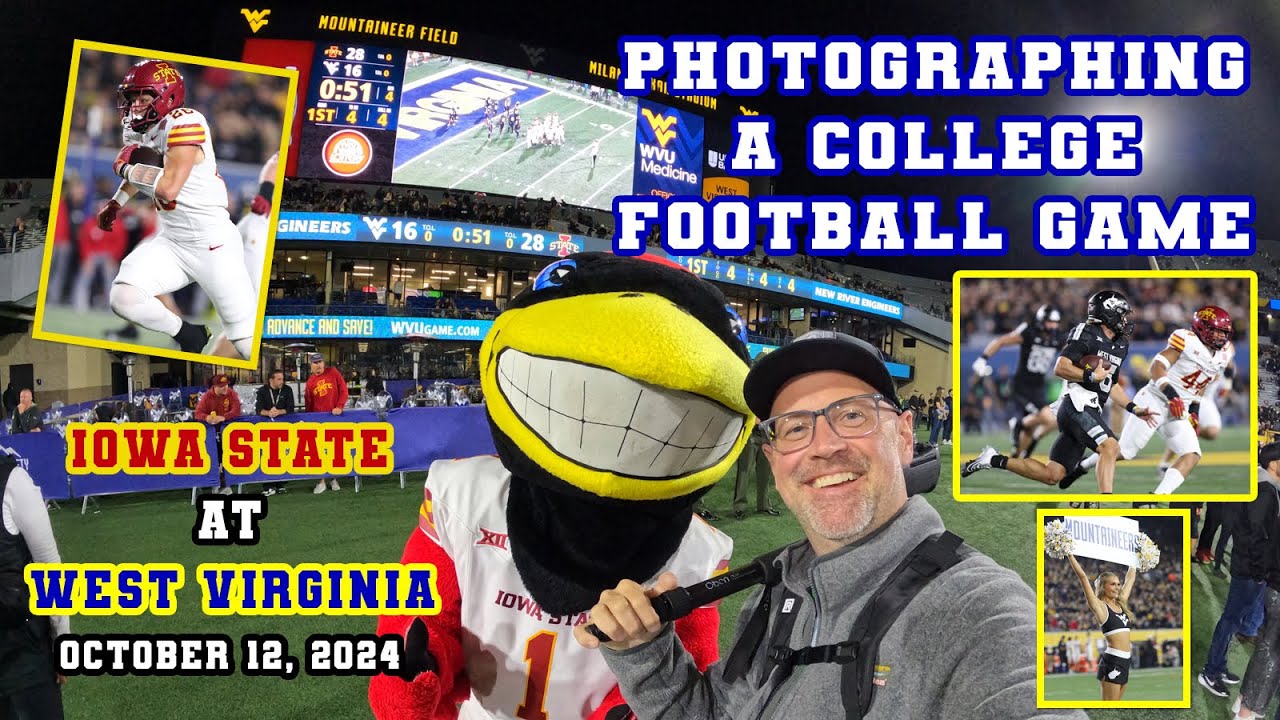Covering a College Football Game - Iowa State at West Virginia 2024