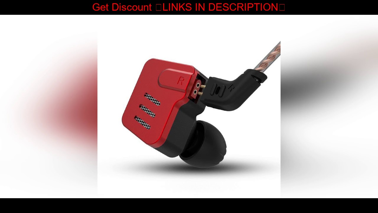 ☑ Get Original KZ BA10 HIFI Earphone 5BA Balanced Armature Driver 3.5mm In-ear Monitor Bass Headpho