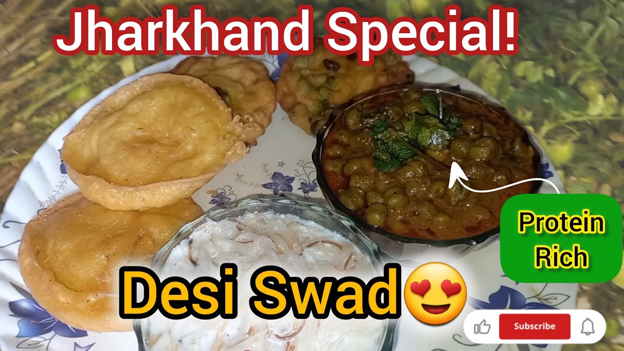Dhuska & Hara chana ki sabji😍 || Perfect Desi Combo jo crispy bhi hai aur protein se bharpoor bhi 