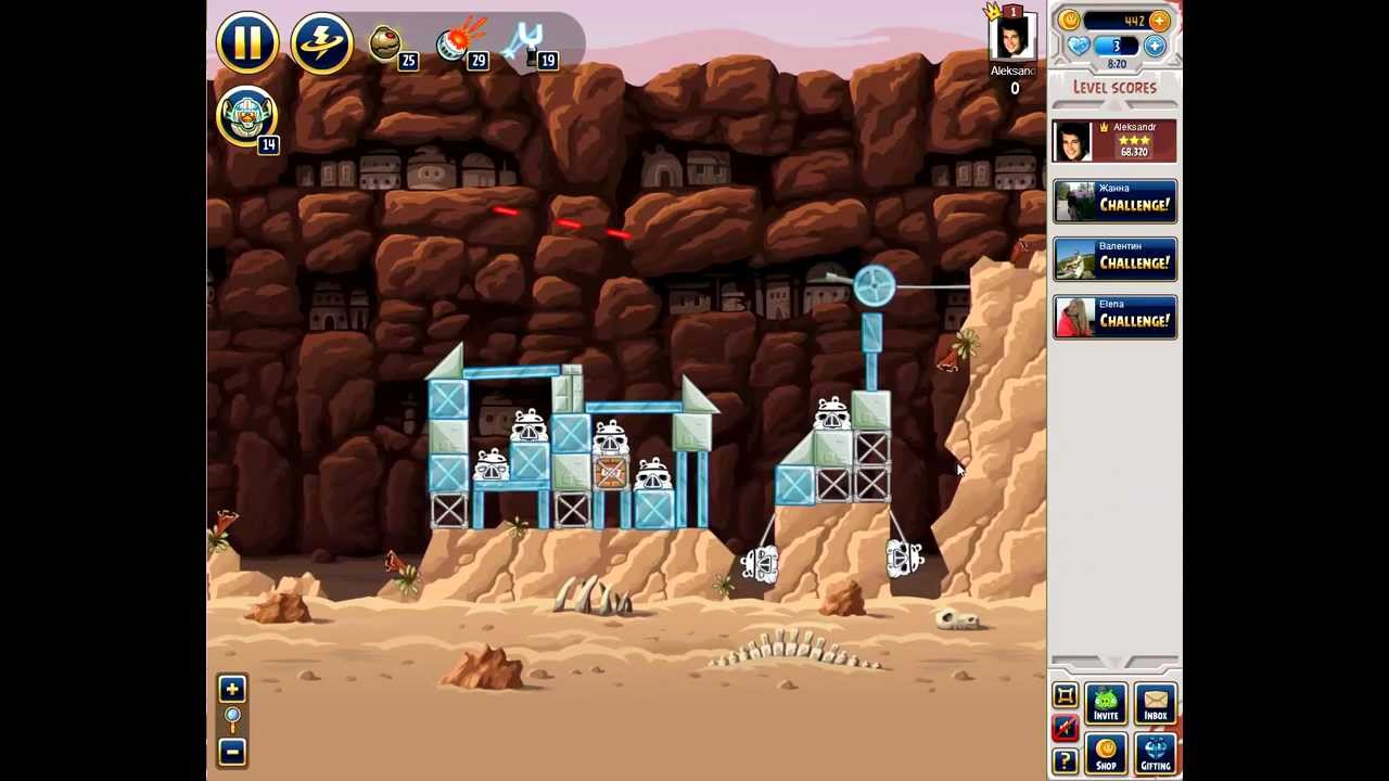 angry birds star wars weekly tournament 15 Level 4 High Score 69k 3 stars