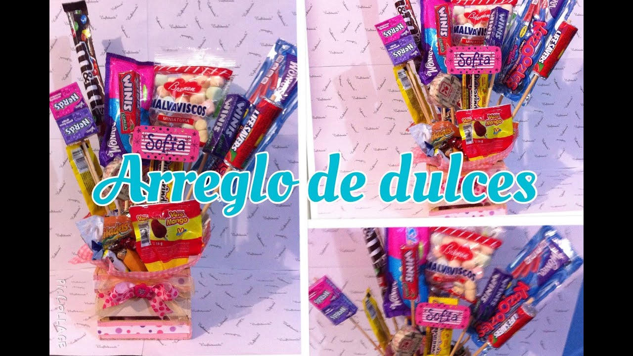 DIY Arreglo de dulces/ regalo/ centro de mesa/ mesa de dulces / decoración para fiestas