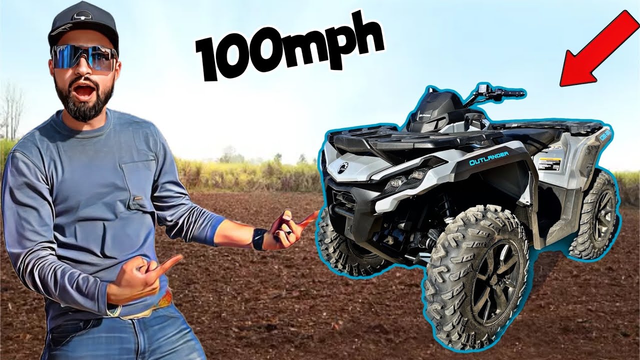 МОЙ CAN-AM OUTLANDER НЕВЕРОЯТНО БЫСТРЫЙ! *МАКСИМАЛЬНАЯ СКОРОСТЬ*