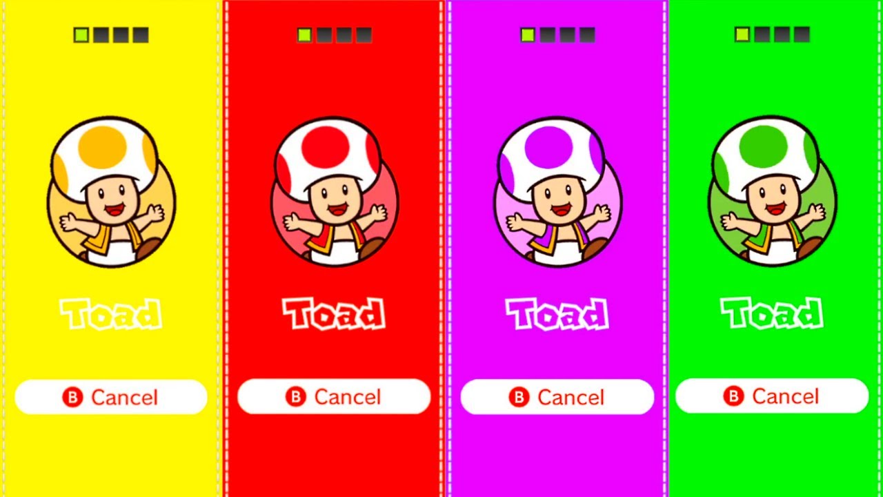 Super Mario 3D World + Bowser's Fury - All Toad Colors