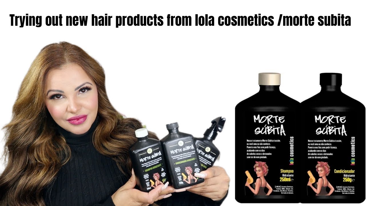 Trying out new hair products from lola cosmetics :morte subita