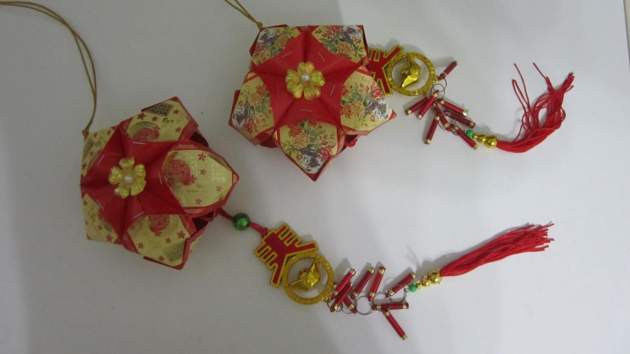 CNY TUTORIAL NO. 15 - How to make Simple Star-shaped Red Packet (Hongbao) Lantern