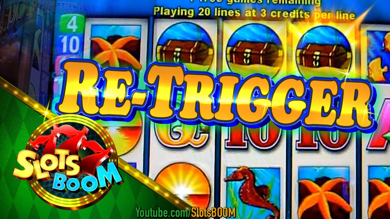 Big Wins Dolphin Treasure Re-Triggers !!! Aristocrat Video Slot in Casino San Manuel