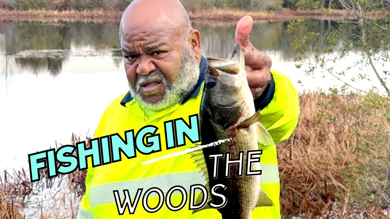 FISHING IN THE WOODS with Fishinndahood #fypyoutube #fishing #bassfishing #explorepage #countrylife