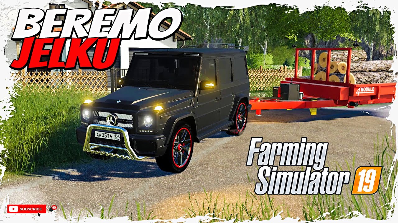 SA G-KLASOM IDEM U ŠUMU, BEREMO JELKU I DRVA *farming simulator*