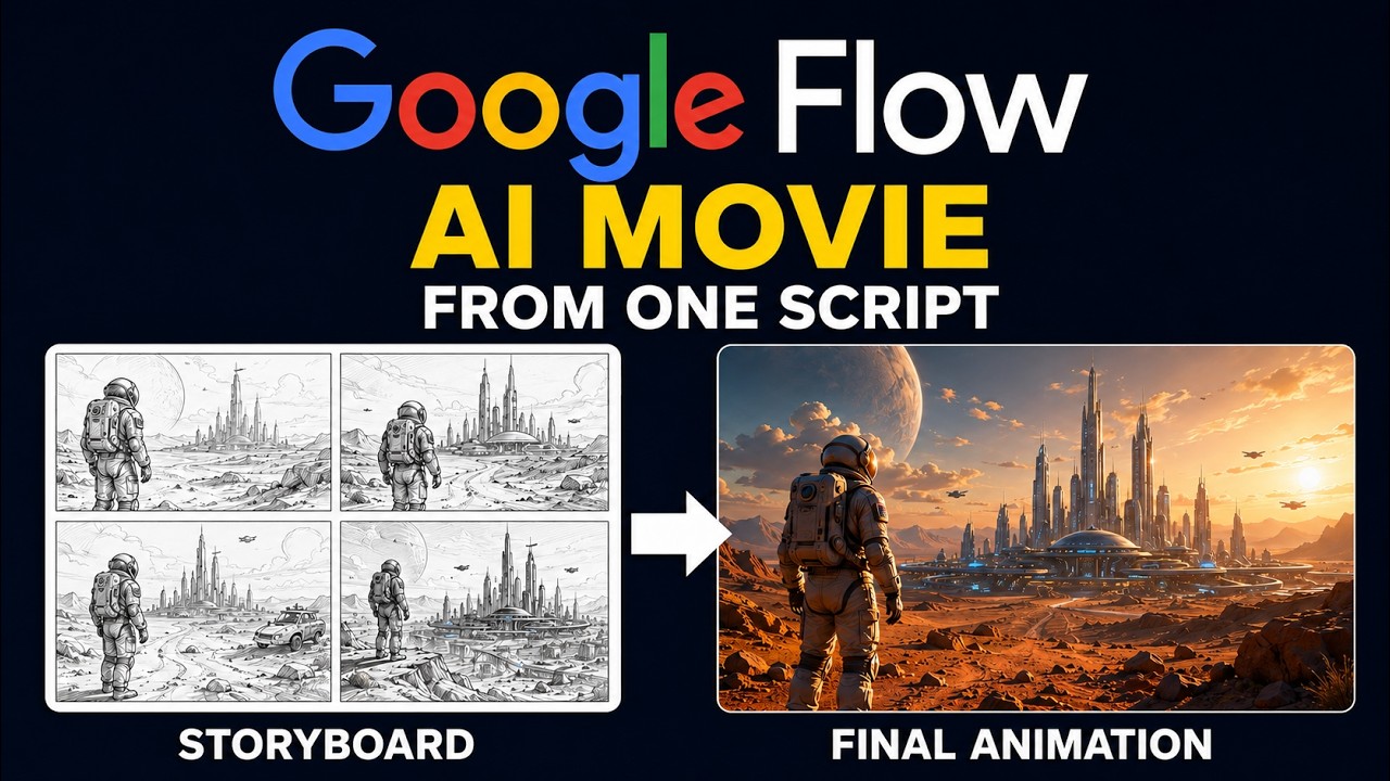 Как использовать Storyboard Studio в Google Flow (пошаговое руководство) &mdash; ИИ-фильм от начала до ...