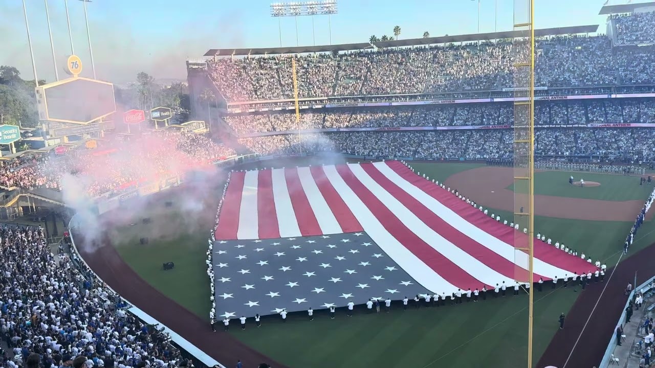 National anthem a t the World series 2024