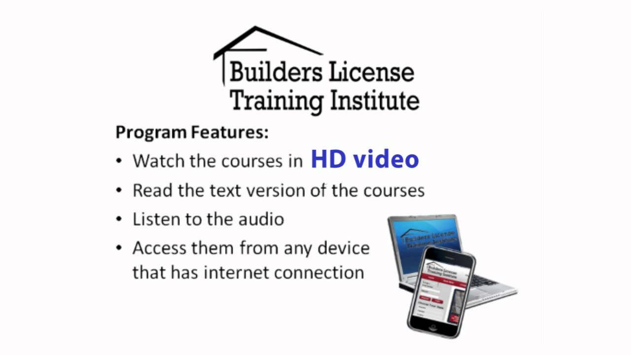 MICHIGAN BUILDERS LICENSE ONLINE VIDEO TRAINING