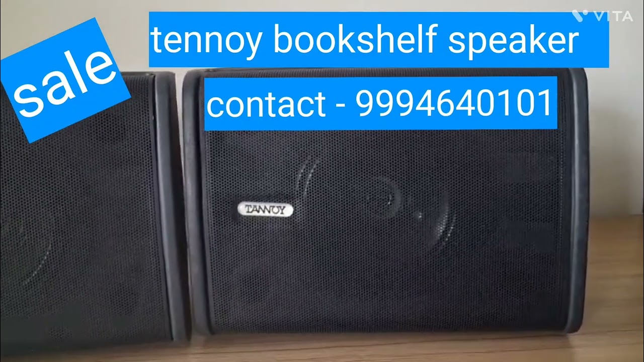Tennoy bookshelf speaker - model i6 AW made in UK - dual concentric 