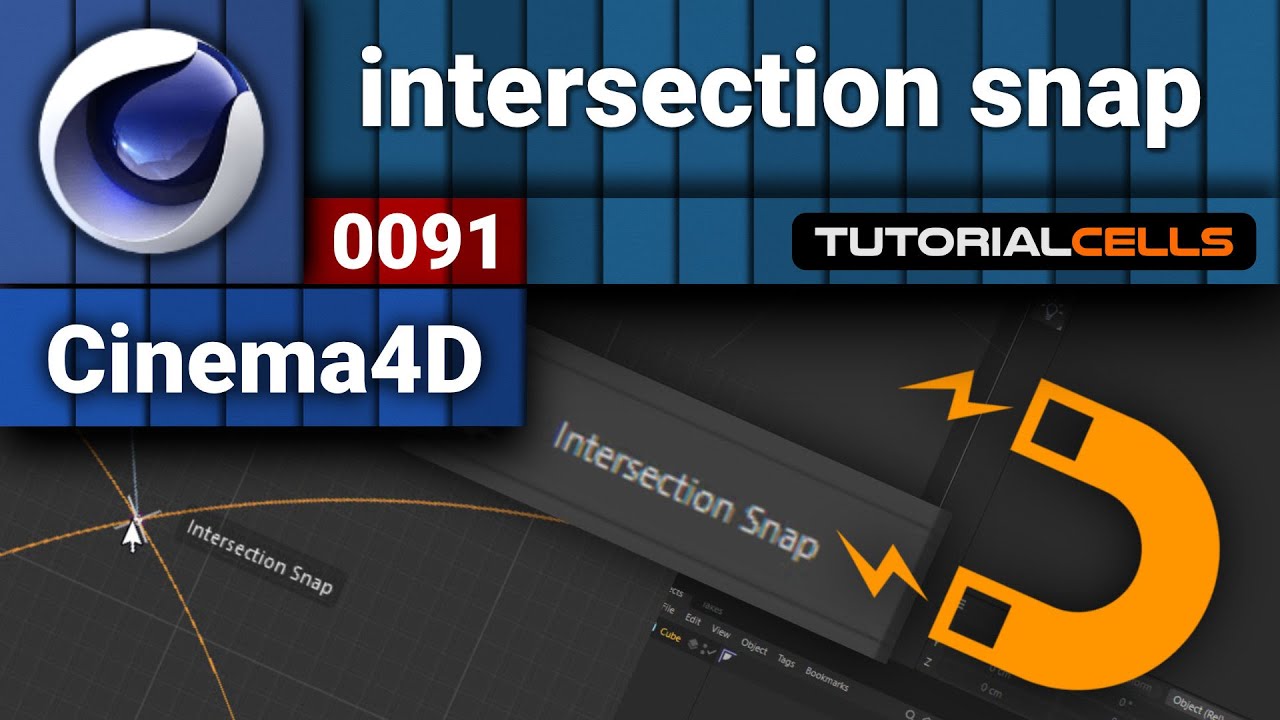 0091. intersection snap in cinema 4d