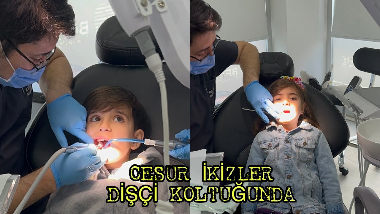 İKİZLERİN İLK DİŞ MUAYENESİ ÇOCUK DİŞ DOLGUSU | ANTALYA’DA İLK KEZ TRAMVAYA BİNDİLER | DİŞÇİ VLOG