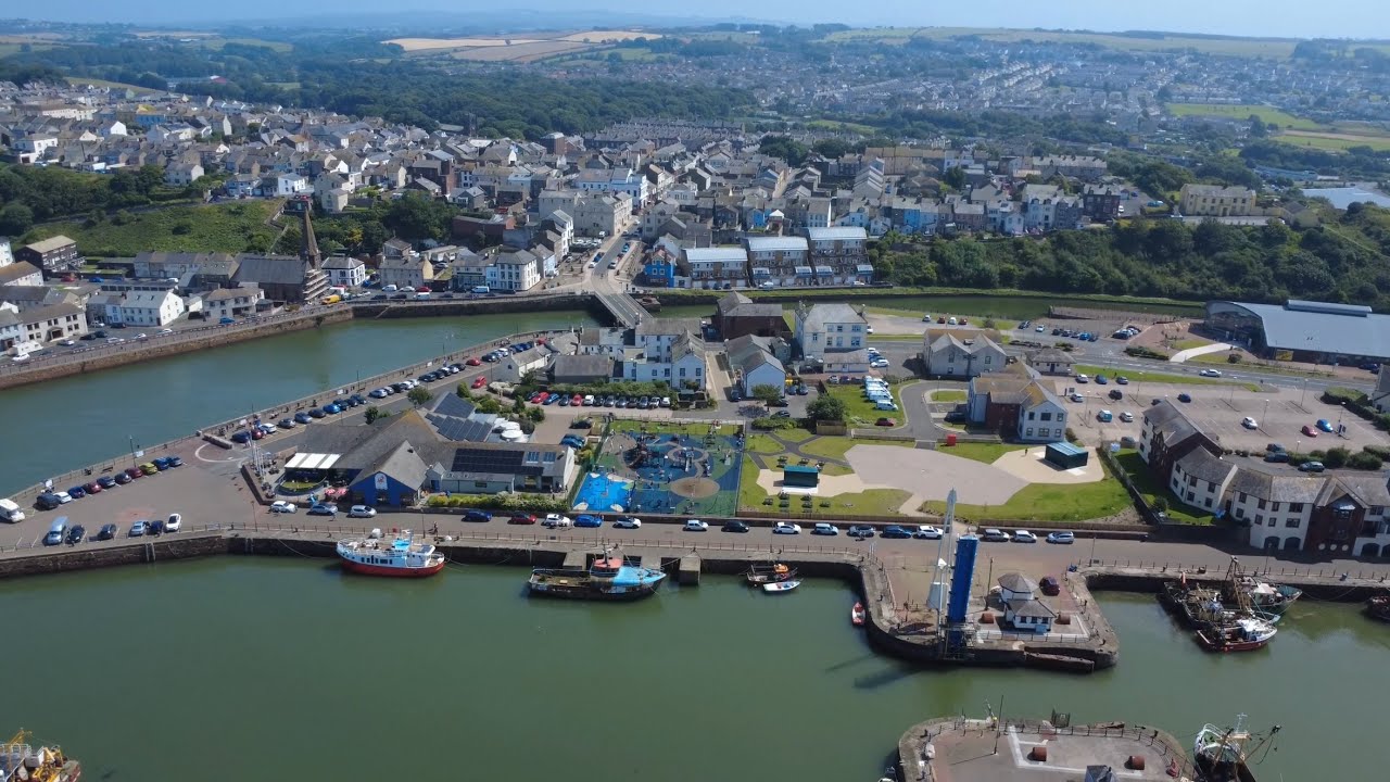 Aerial sights of Maryport - Cumbria