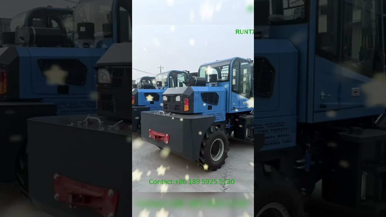 Three 3.5-ton articulated rough terrain forklifts #RoughTerrainForklifts #HeavyDutyEquipment