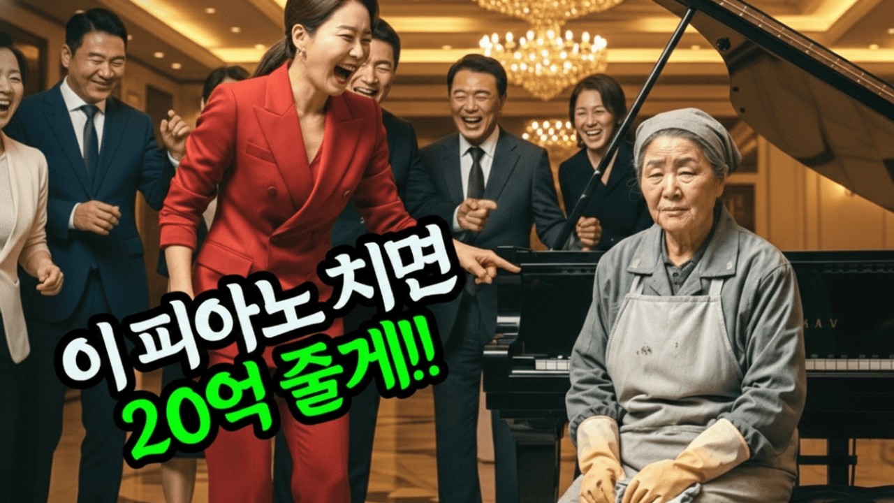 “피아노 치면 20억 주지” 재벌 사모님의 잔인한 제안에 72살 가난한 청소부 할머니가 거친 손마디로 건반을 누르자 일어난 기적 ㅣ노후사연ㅣ감동사연ㅣ시니어사연ㅣ오디오북
