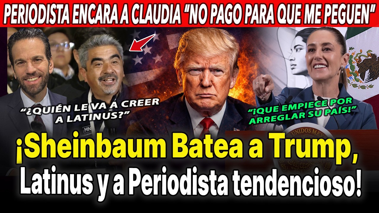 “¡Ahí te voy a corregir!” Sheinbaum frena a Periodista, Responde a Trump y se ríe de Latinus Reforma