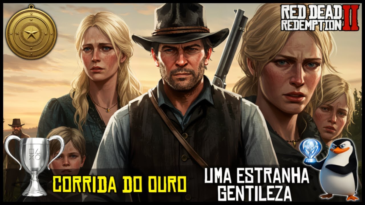 Red Dead Redemption 2: Uma Estranha Gentileza + Medalhas de Ouro | Troféu Corrida do Ouro