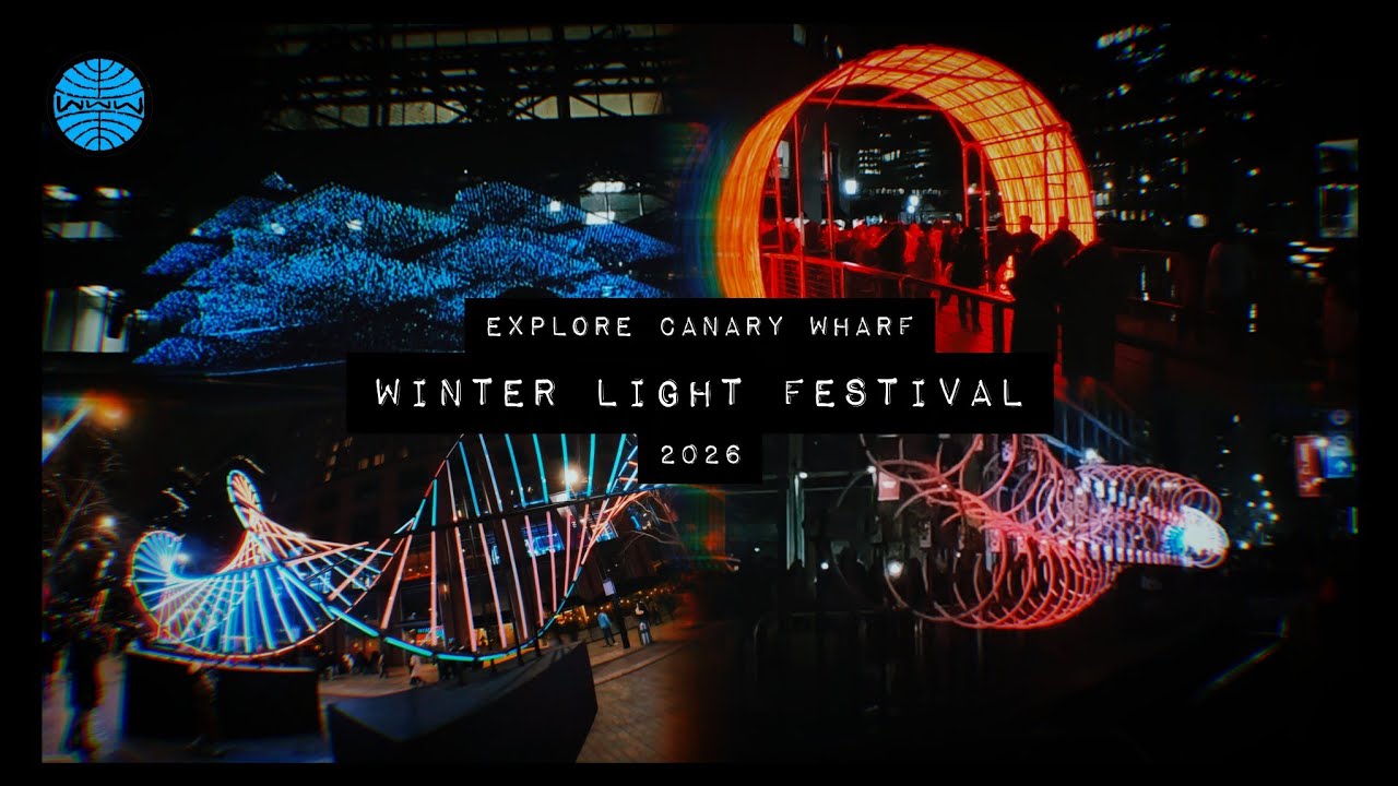 Exploring Canary Wharf Winter Light Festival 2026 | GoPro Max 2 | 4k 360° POV