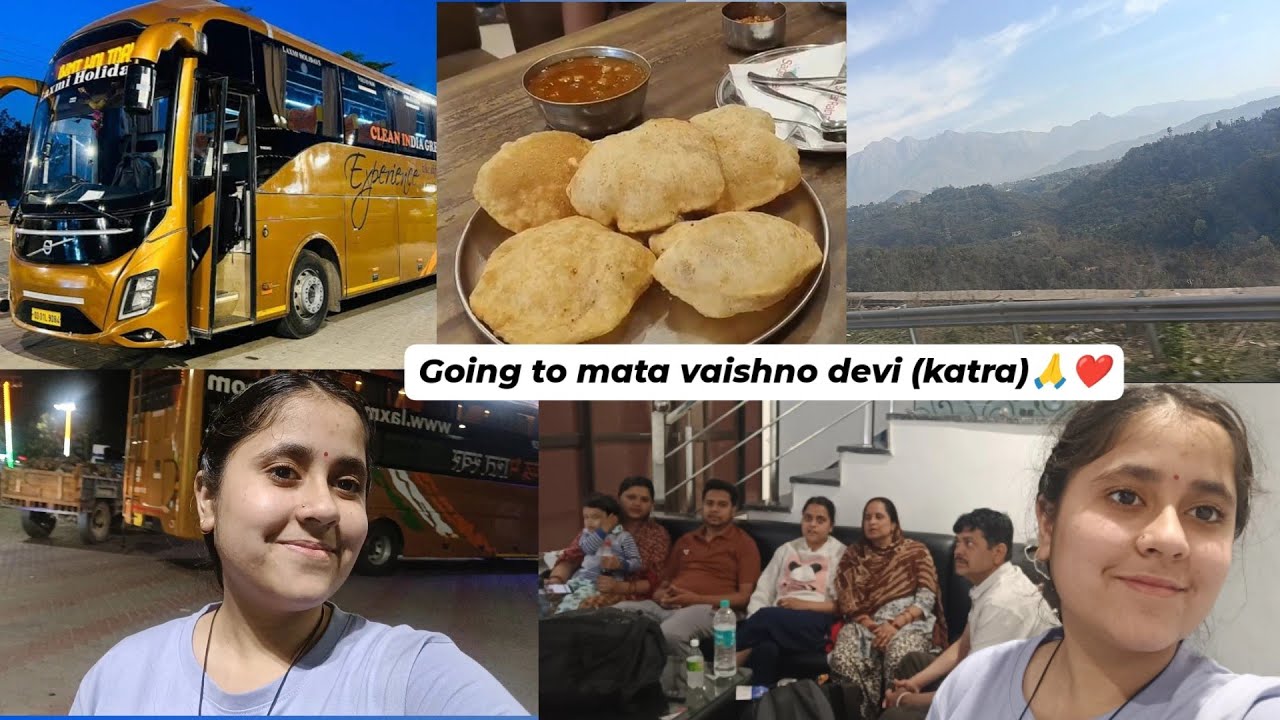 Going To Mata Vaishno Devi || Laxmi Holidays (Chandigarh to Katra) 🙏❤️|| Himachal Pradesh⛰️