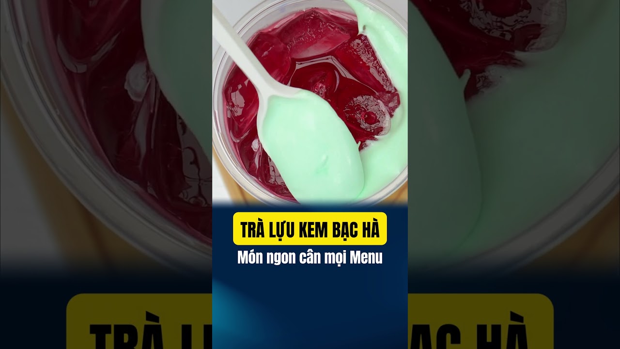 Hướng Dẫn Công Thức Trà Lựu Kem Bạc Hà | Nguyên Vinbar