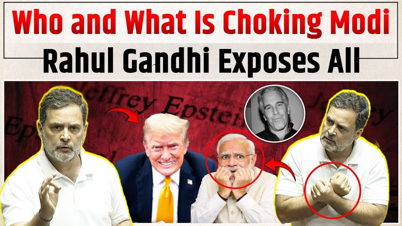 Rahul Gandhi Exposes Who  & What  Is Choking Modi | Parliament