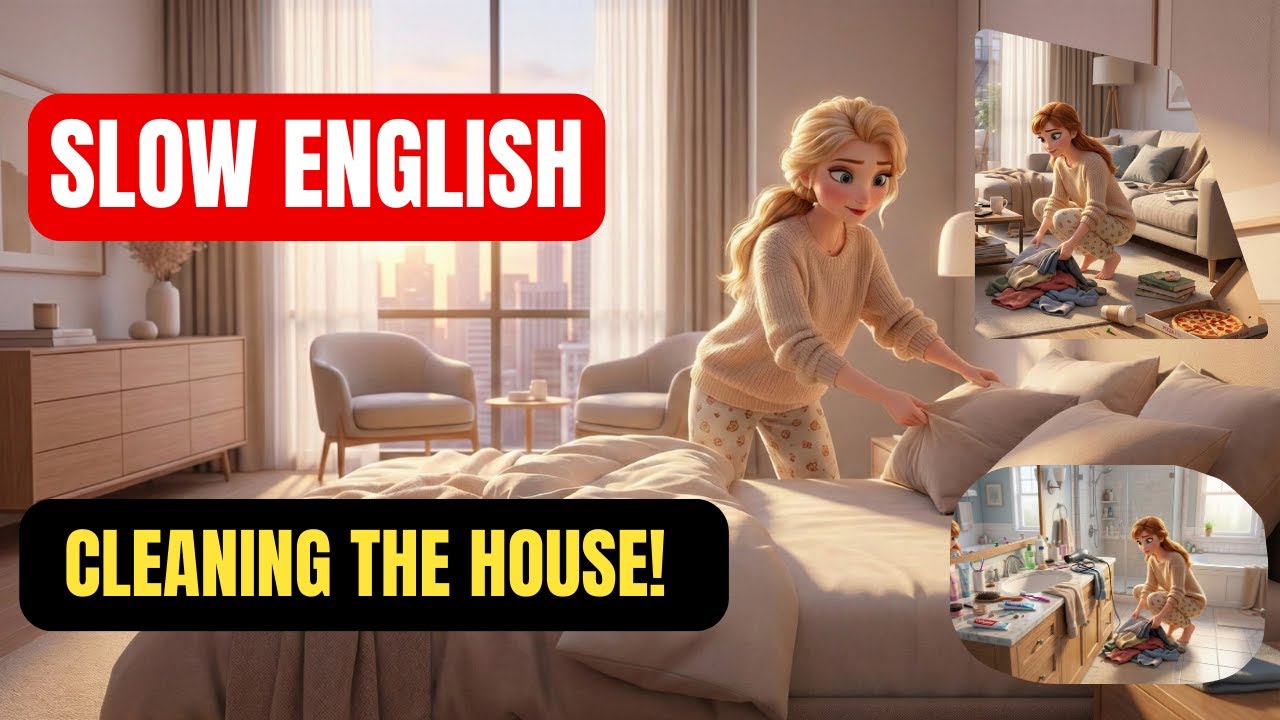 Daily English for Home Cleaning - English for beginners | Slow English
