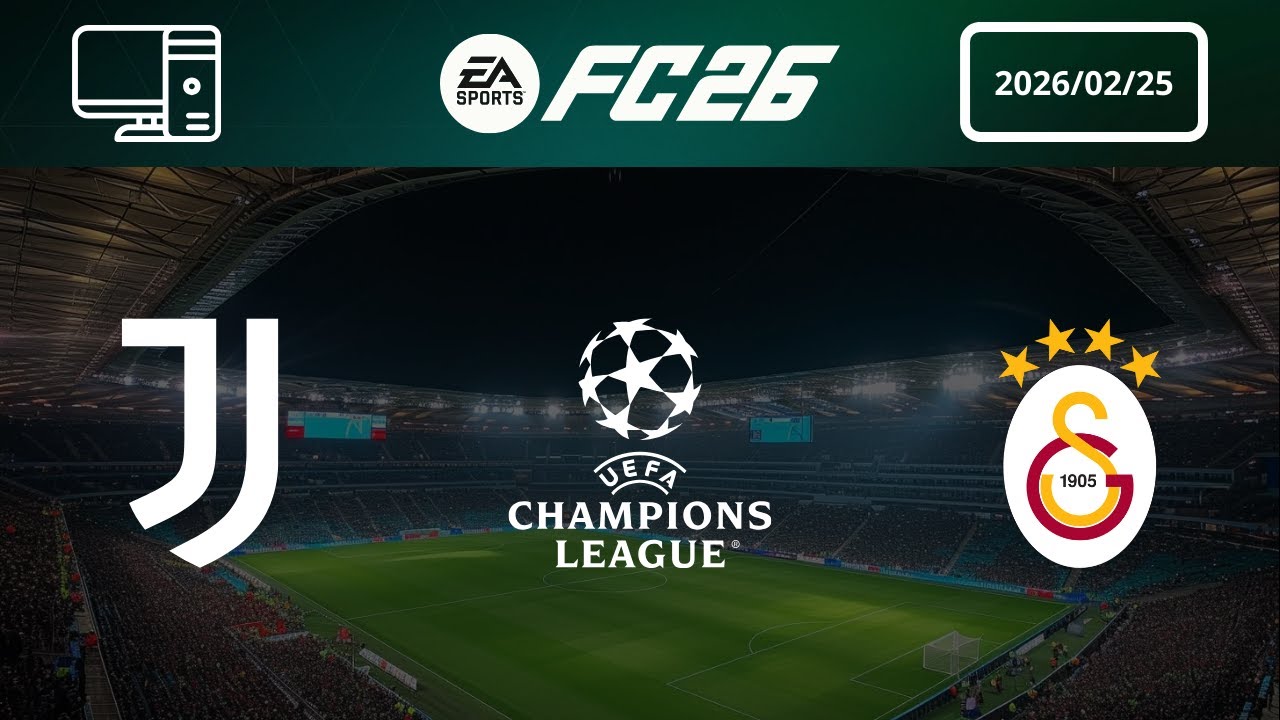 [4K] Juventus vs Galatasaray - Prediction - 2025-26 UEFA Champions League - EA FC 26