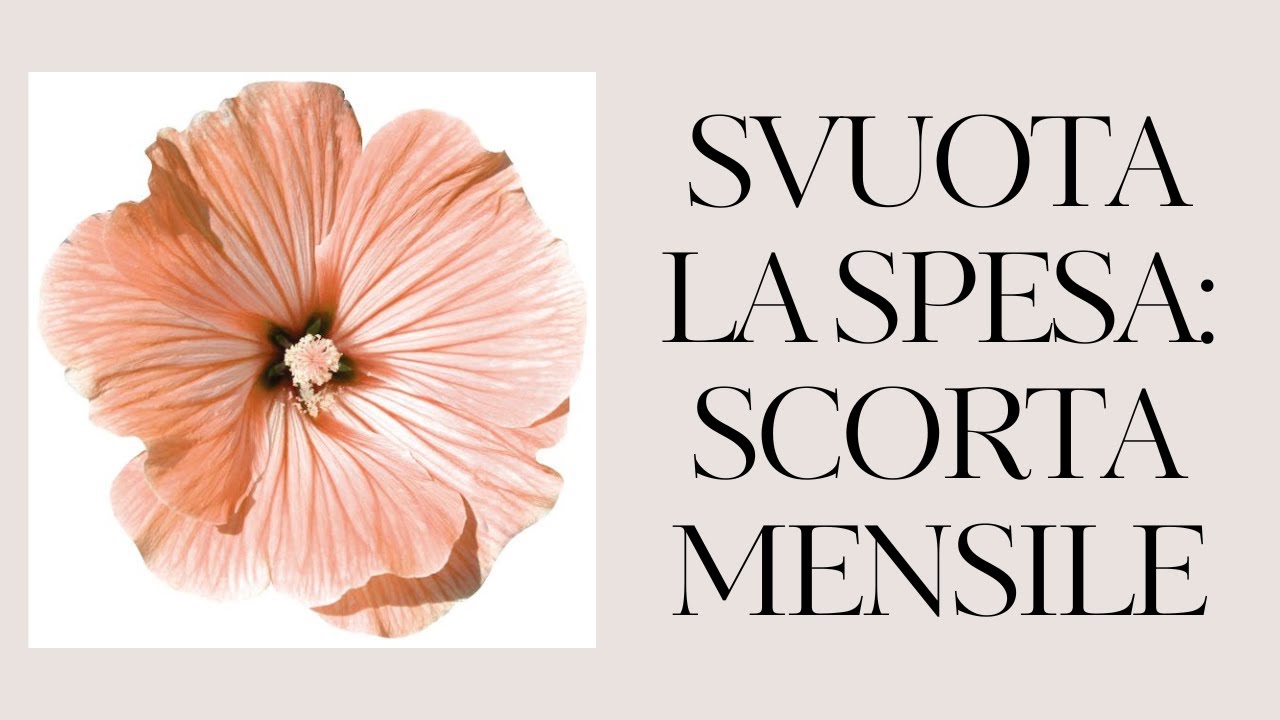 SVUOTA LA SPESA: SCORTA MENSILE