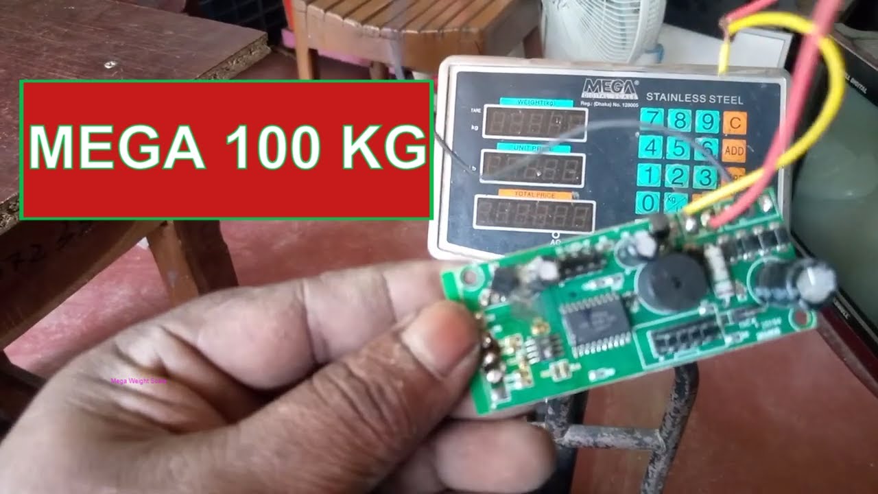Circuit- Segment Display- Change And calibration In 100 KG Weight Scale