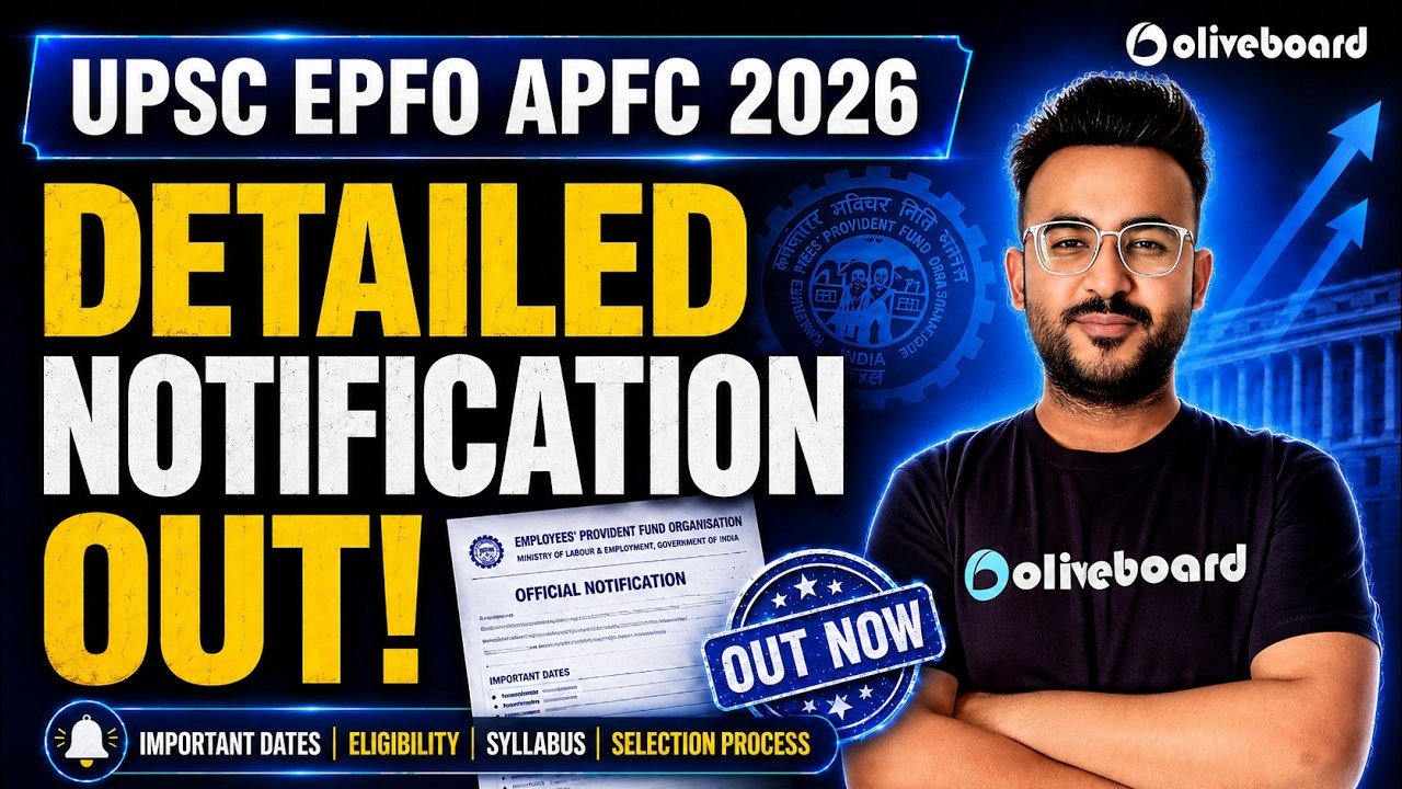 UPSC EPFO APFC 2026 Detailed Notification Out! Vacancies, Eligibility, Syllabus