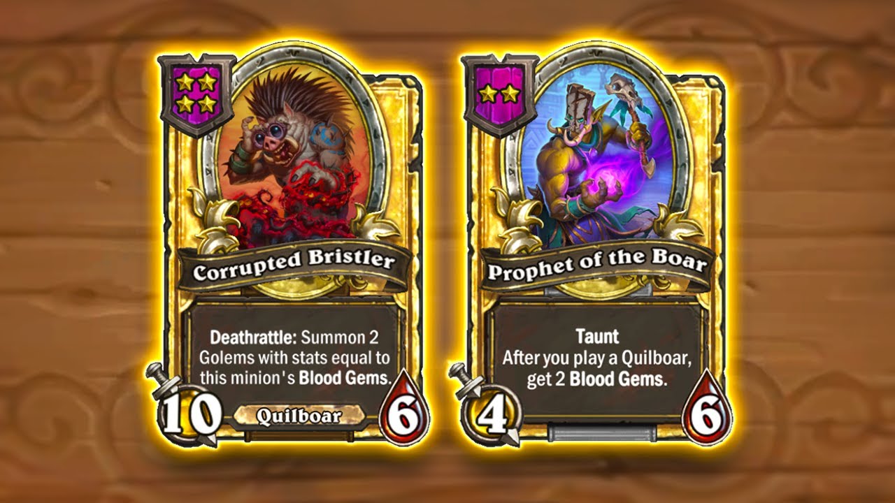 Quilboar Prophet Build | Hearthstone Battlegrounds