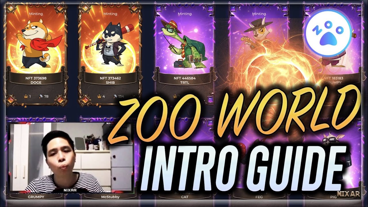 Zoo Crypto World NFT Tutorial - Introduction to mining, staking & Market | How to start earning Zoo?