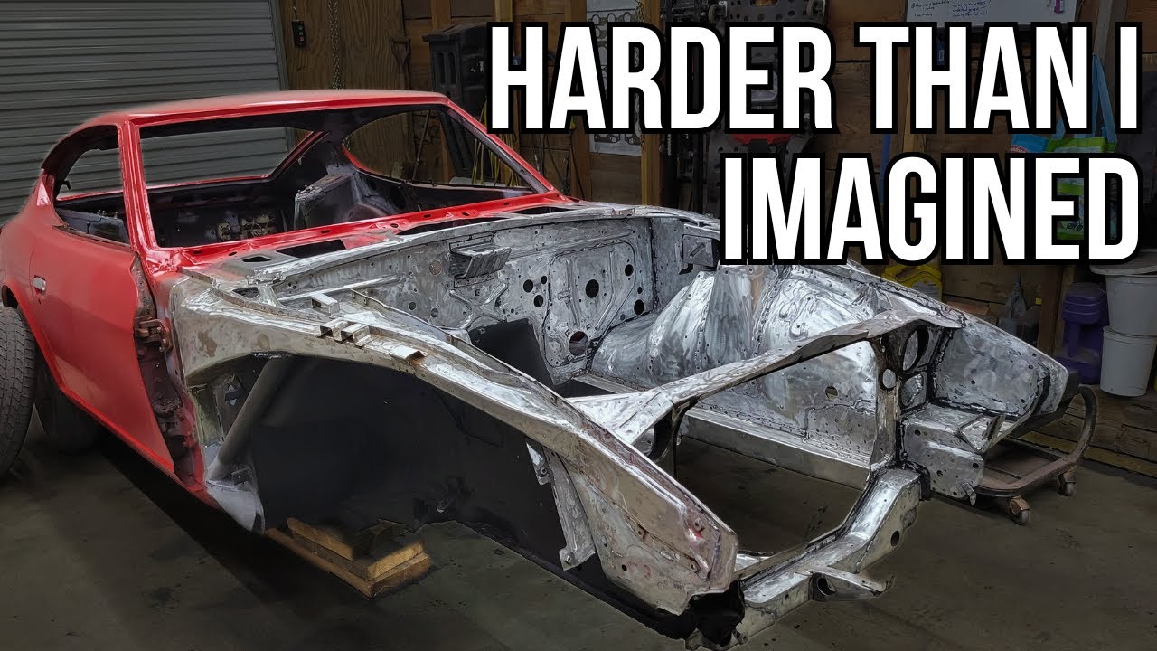 Stripping and Priming the Datsun's Engine Bay