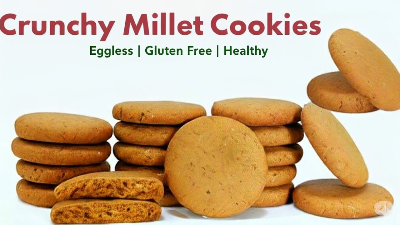 Healthy Gluten-Free Cookies for Hair & Skin | No Maida, No Egg | millet biscuits