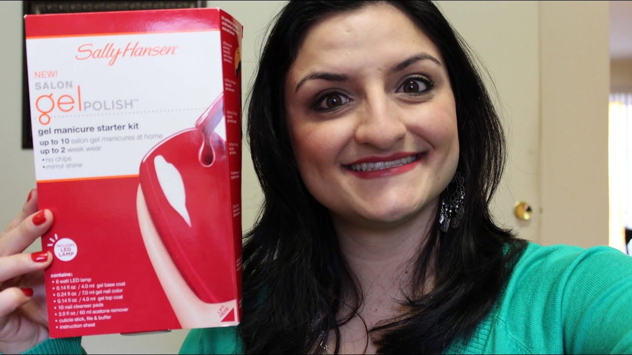 Sally Hansen Pro Gel Polish Manicure Starter Kit - Red my Lips - Demo/Review