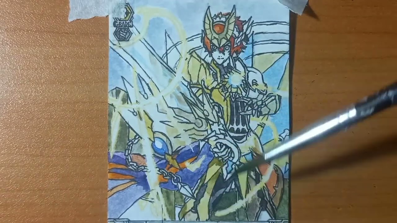 Drawing Cardfight Vanguard g |Sunrise Ray Knight, Gurguit |