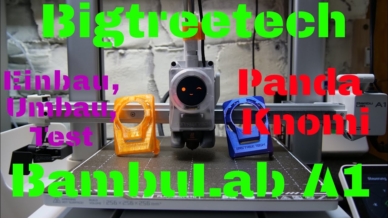 Bigtreetechs Panda Knomi für den BambuLab A1, Einbau, Test etc. #3dprinting #bambulab #bigtreetech