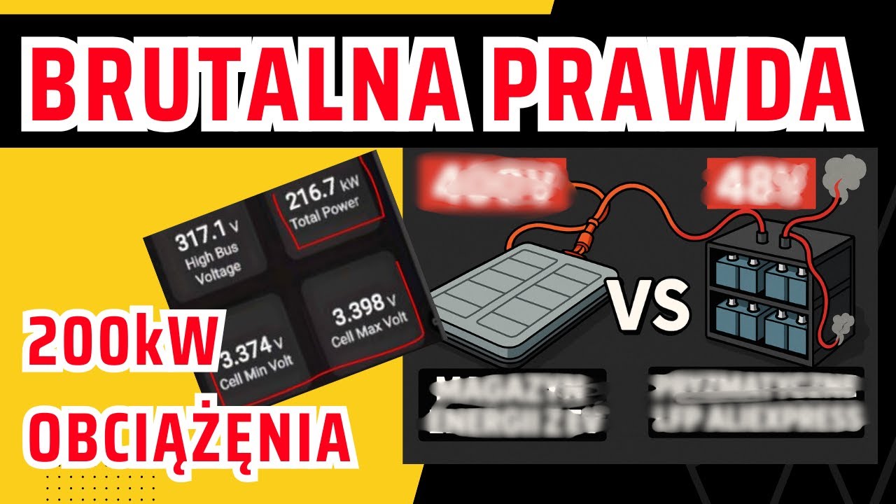 Brutalna prawda o 400V ⚡ Jak działa Bateria z EV pod pełnym obciążeniem?