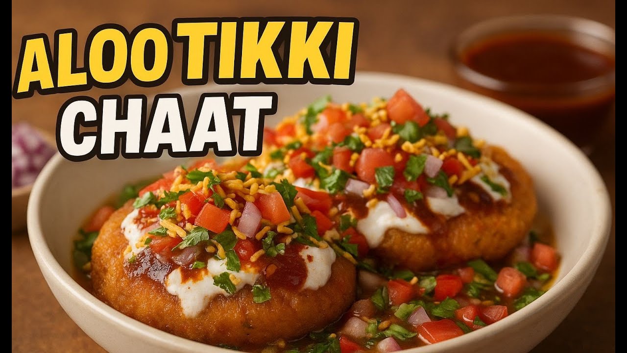 Air Fryer Aloo Tikki Chaat | Crispy & Healthy Street Food at Home | No Oil Aloo Tikki Chaat